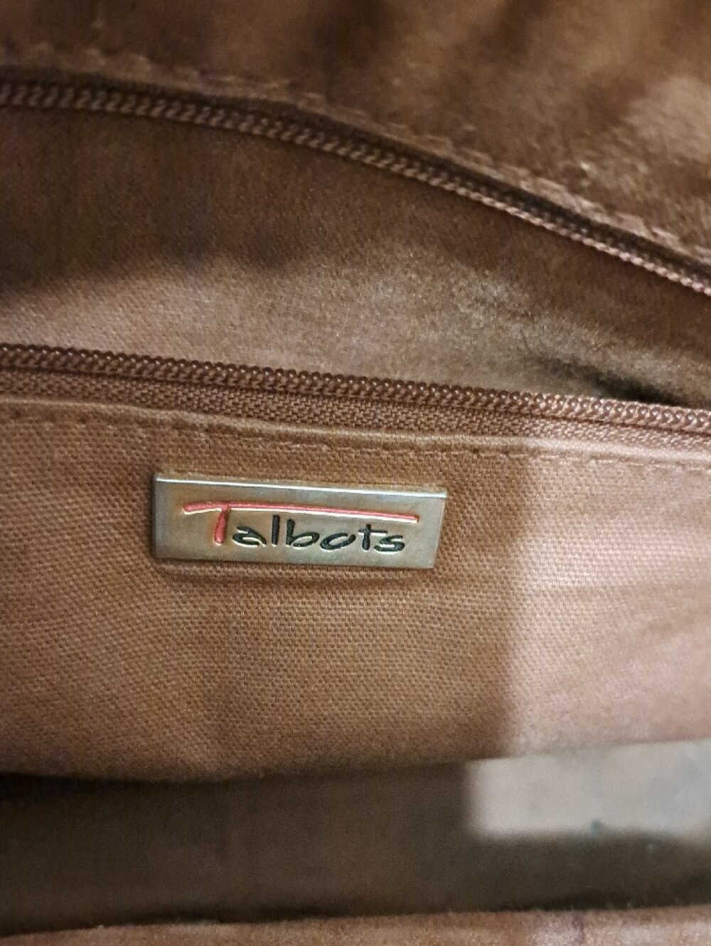 Talbots Woven Brown Leather Crossbody Bag - Women - Picture 8 of 16